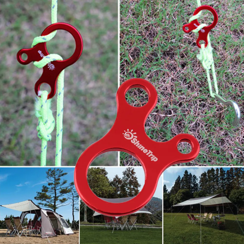 Quick Knot Tent Wind Rope Buckle 3 Hole Antislip Camping Tightening