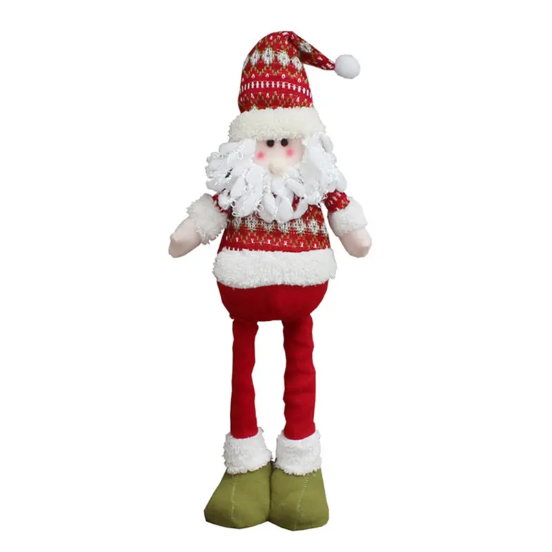 Выдвижной Рождественский Санта-Клаус/куклы-Снеговики стоящая Статуэтка Navidad Рождественские елочные украшения Детские Рождественские подарки игрушка Новинка