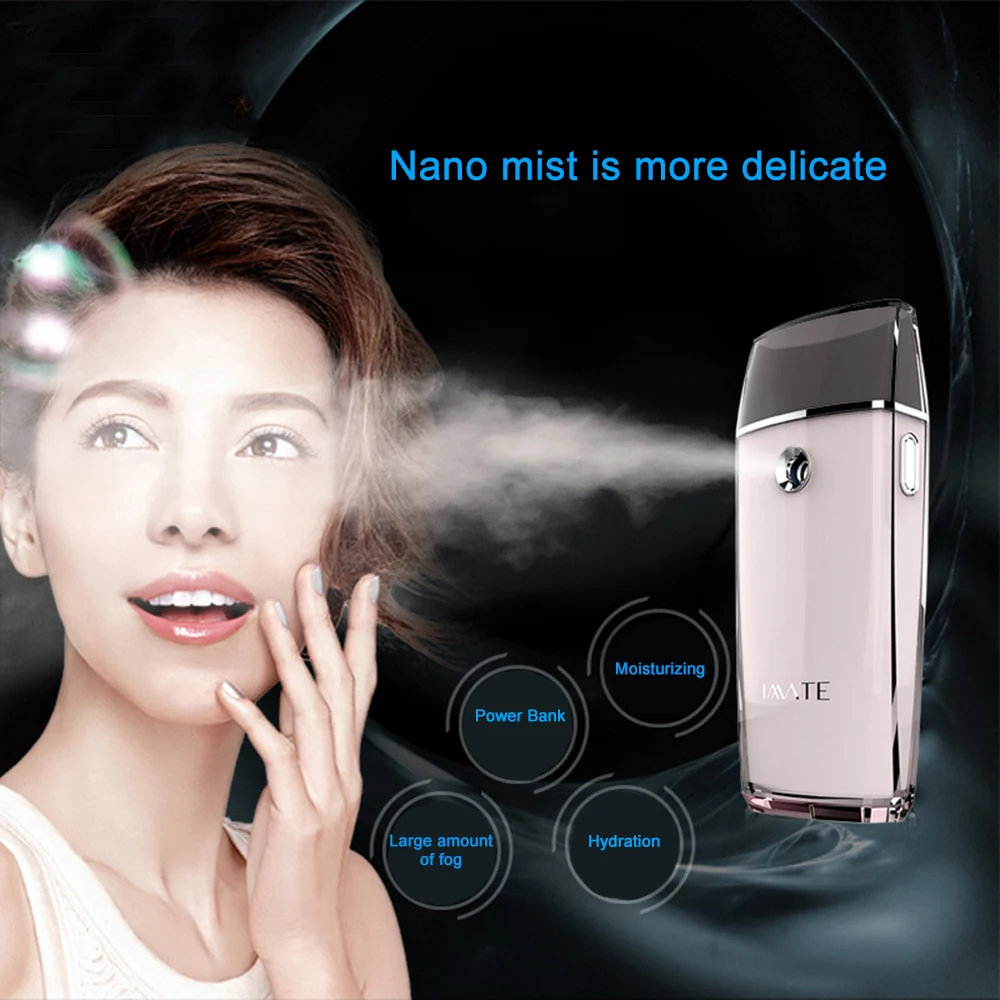 

1Set Nano Spray Water Meter Steam Face Cold Spray Portable Charging Mini Facial Humidifier Beauty Instrument Skin Care Tool Kit