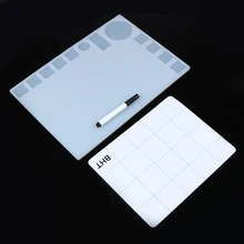 35x25 см 500C термостойкость мобильный телефон компьютер ремонт паяльная станция силикон с покрытием термостойкая накладка