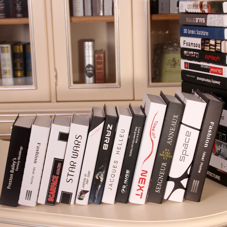 4 قطعة [الأوروبية] مجموعة جينغمى الأمريكية الحديثة الدعائم يموت الشمال الرياح لينة الزخرفية خزانة 1st الحلي محاكاة دراسة كتاب كتاب