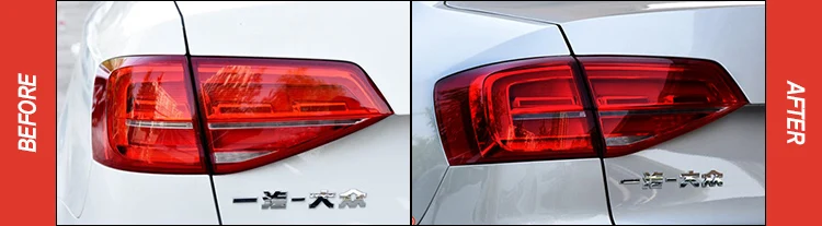 AKD автомобильный Стайлинг для VW Jetta задние фонари- Jetta Mk6 светодиодный задний фонарь светодиодный DRL Dynami сигнал тормоза заднего хода авто аксессуары