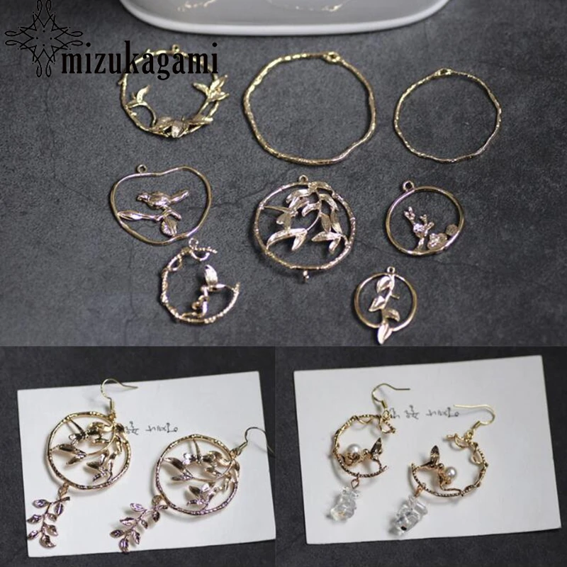 

Round Circle Charms Pendant Bezel Setting Cabochon Setting For DIY Fashion Drop Earrings Jewelry Accessories