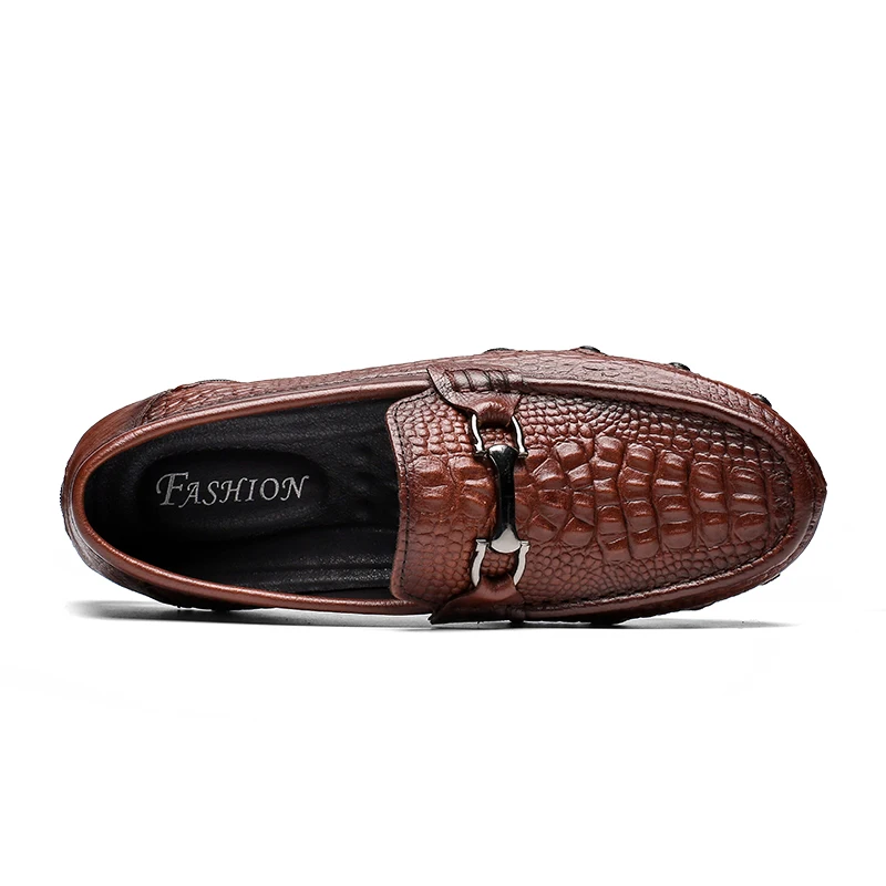 size 38-47 Men's genuine Leather Casual Shoes outdoor Men Loafer Crocodile Moccasins Men Loafers Leather Casual Boat Shoes L5 size 38-47 Men's genuine Leather Casual Shoes outdoor Men Loafer Crocodile Moccasins Men Loafers Leather Casual Boat Shoes L5