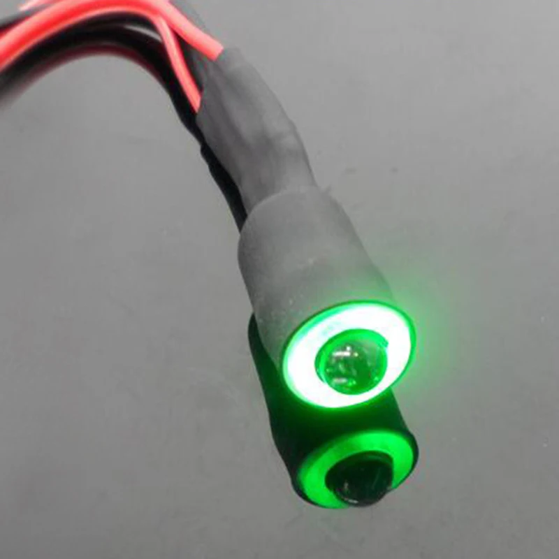 2 LED ангельские глаза демона светодиодные фары для 1/10 RC автомобилей 998|Детали и