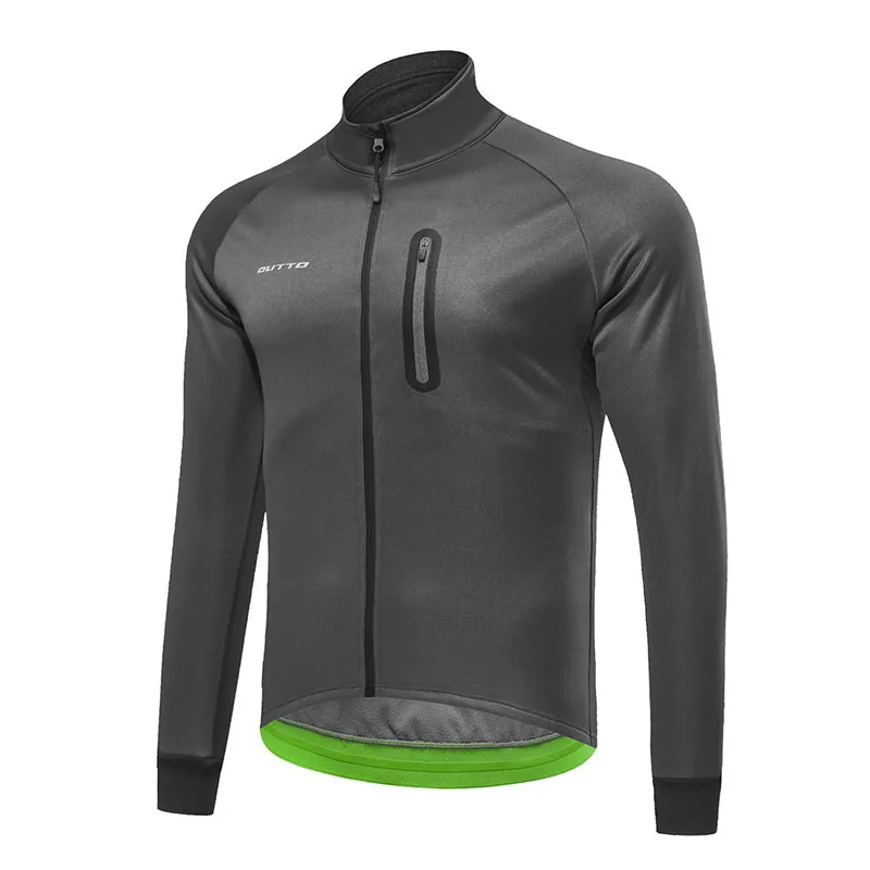 Men's Winter Thermal Fleece Cycling Jacket Windproof Waterproof Outdoor