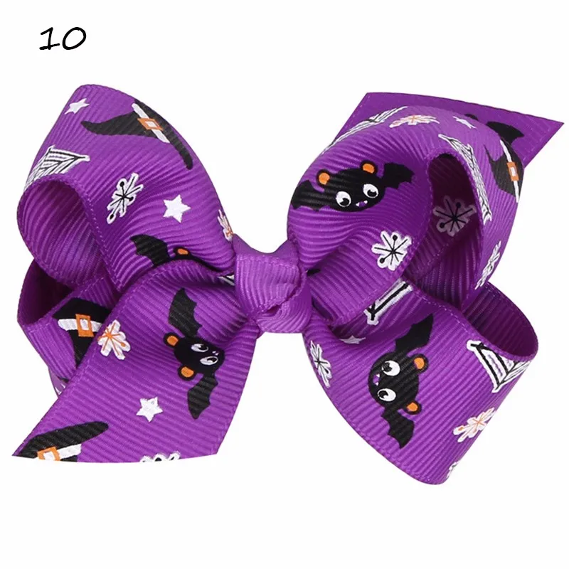 Bow Girl Hairpins Print Infant Hairbands Cartoon Head Band Halloween Gift Handmade Headband Girls Hairpin Kids Baby Hair Clips (3)