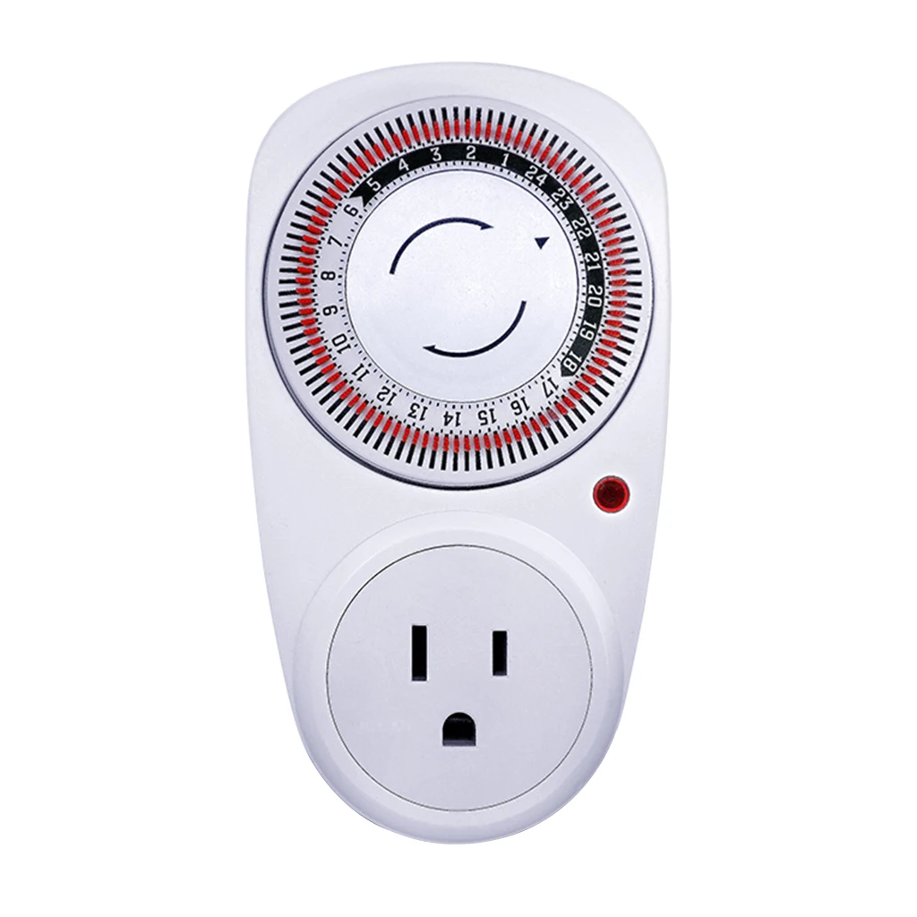 plug in mechanical segment timer switch 24hour socket wall plate us standard wall socket electric timer 