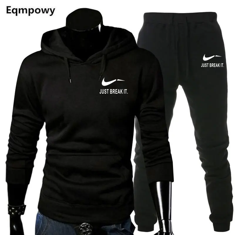 

JUST BREAK IT Hoodie Sweatshirt Men/Women New Fashion Hoodies Sweatshirts+Sweatpants Suits Autumn Warm Fleece Hooded Pullover
