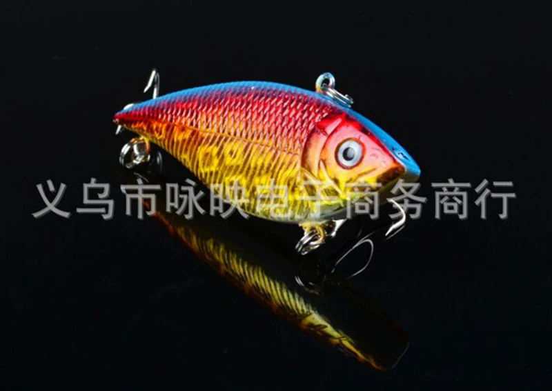 8 шт. вибрации VIB приманка для рыбалки 7 1 см 11 2 г Swimbait Cranckbait Пластик твердая