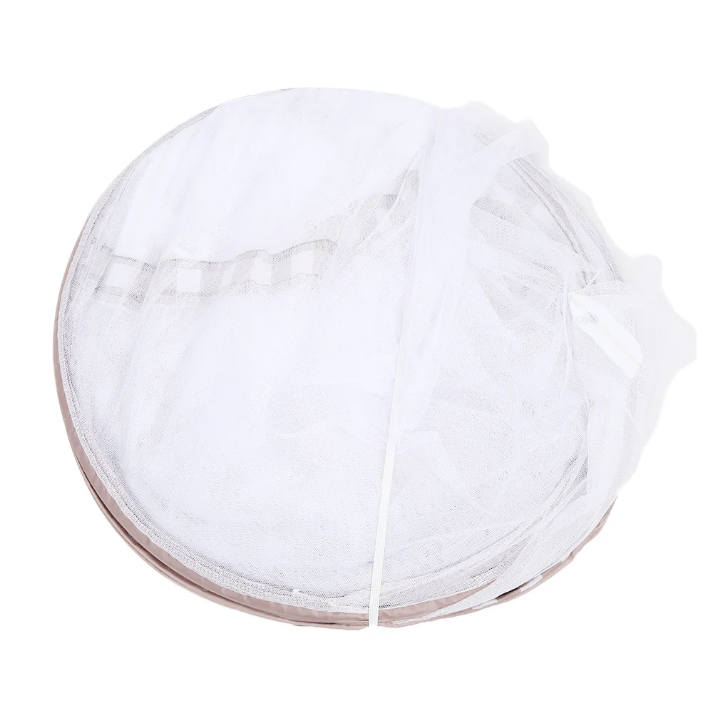 2018 New Summer Baby Bed Mosquito Net Portable Folding Mesh Tent U-Shaped Zipper Opening Door Convinient Attractive Crib Netting