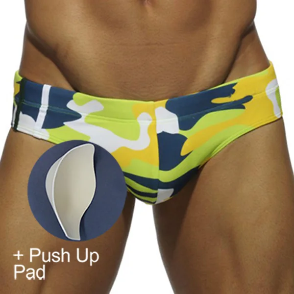 Bañadores ador PUSH UP de cintura baja bañadores de camuflaje hombre|briefs  swim|gay swimwear menshorts briefs - AliExpress