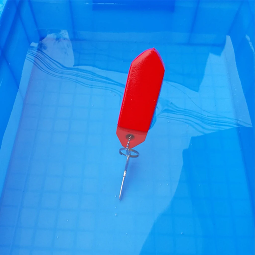 

High Visibility Vinyl Coated Foam Tube Floating Keychain Water Buoyant Key Ring Boat Marine Sailing Key Float Buoy Red