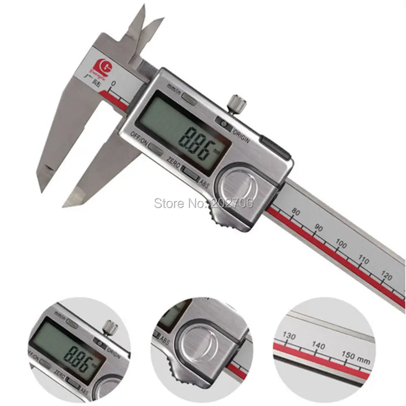 Guanglu brand 0 150mm 6inch origin Mode Digital Caliper ABS origin