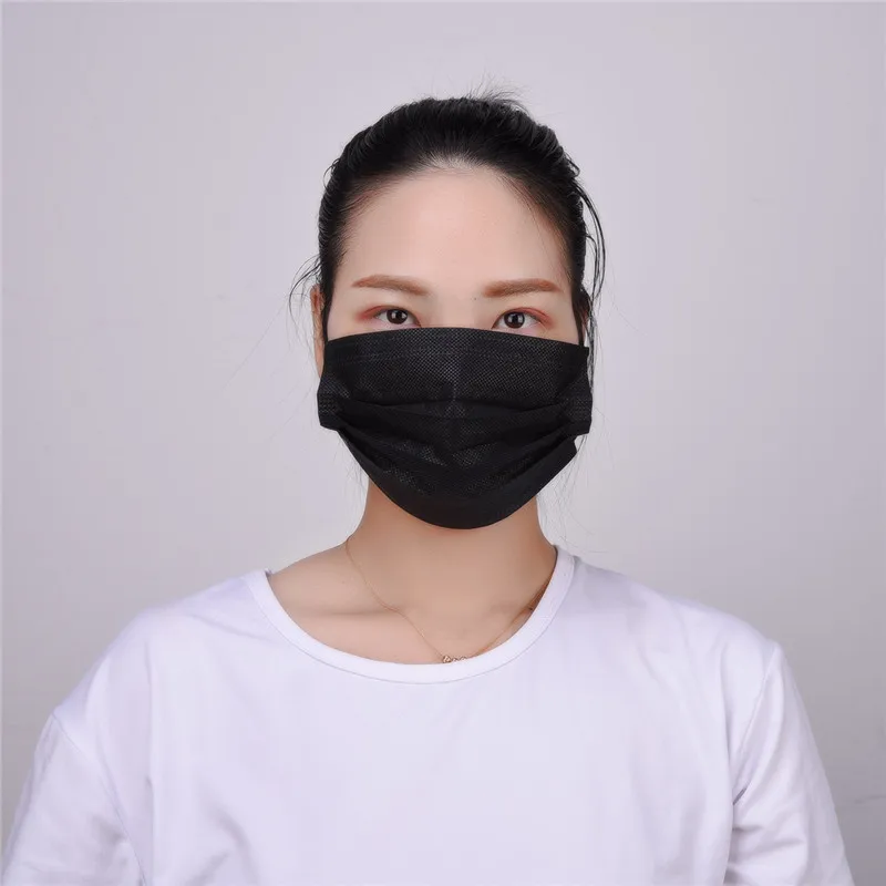 

50 Pcs Disposable Respirators Non-woven Mouth Mask Anti Pollution Face Mask Medical Surgical Bacterial Proof Mouth Mask Unisex 0