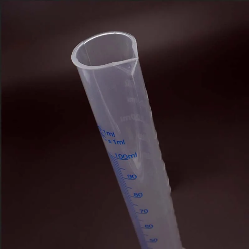 500 мл пластиковый измерительный цилиндр Градуированные цилиндры контейнер трубка для лабораторных принадлежностей лабораторные инструменты для школьных принадлежностей