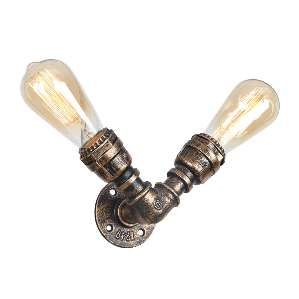 Промышленные винтажные Настенные светильники железные водопроводные трубы лампа Лофт стиль Декор светодиодный Эдисон бра, настенные