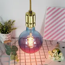 G125 Фиолетовый Синий Цвет Градиент энергосберегающие мягкие нити Эдисона лампы украшения E27