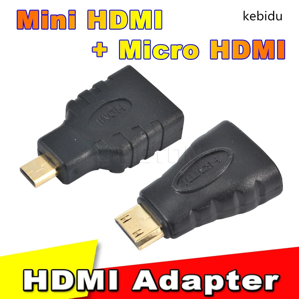1 комплект HDMI в Micro + Mini конвертер с позолоченным HD удлинительным адаптером для Xbox