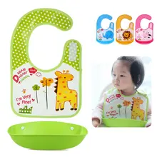 Модная одежда для детей, Детская мода для девочек и мальчиков нагрудники для ланча водонепроницаемое удаление кормления детский слюнявчик Полотенца дети милые Животные силиконовые нагрудники S2