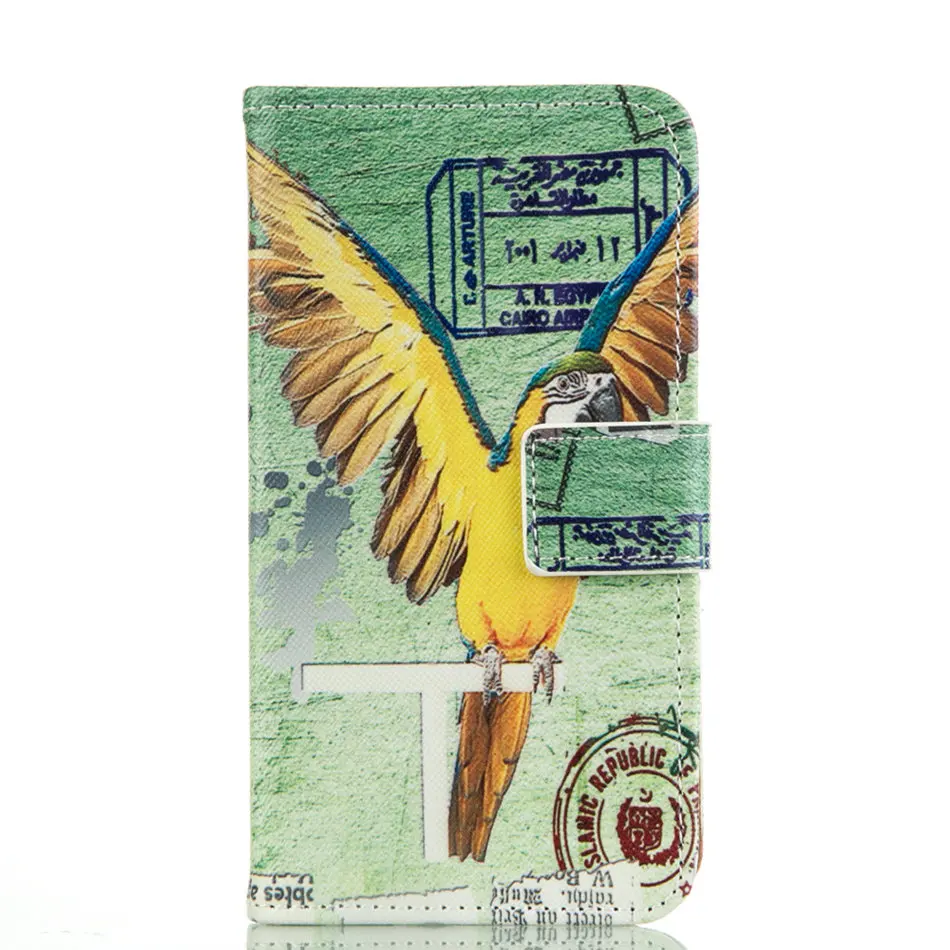 Fundas чехол для samsung Galaxy S6 S7 край j3 j5 j7 A3 A5 A310 A510 J310 J510 J710 S5 i9600 бумажник с отделением для карт карман чехол s DP03E - Цвет: Birdie