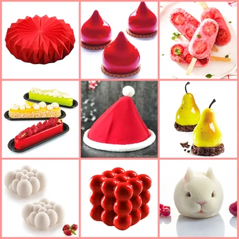 

SJ Silicone Mold Cake Decorating Tools Baking Dish Maker For Fruit Heart Donut Bakeware Cake Stand Chocolate Mold Silicone Forms