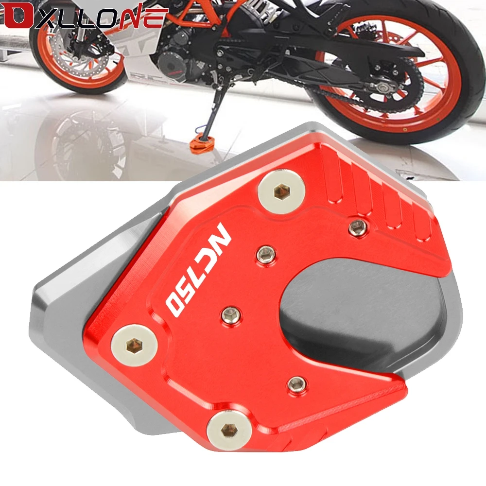 

Motorcycle CNC Aluminum Moto Foot Side Stand Enlarger Kickstand Enlarge Plate Pad Extension For Honda NC750X/S 2017-2019