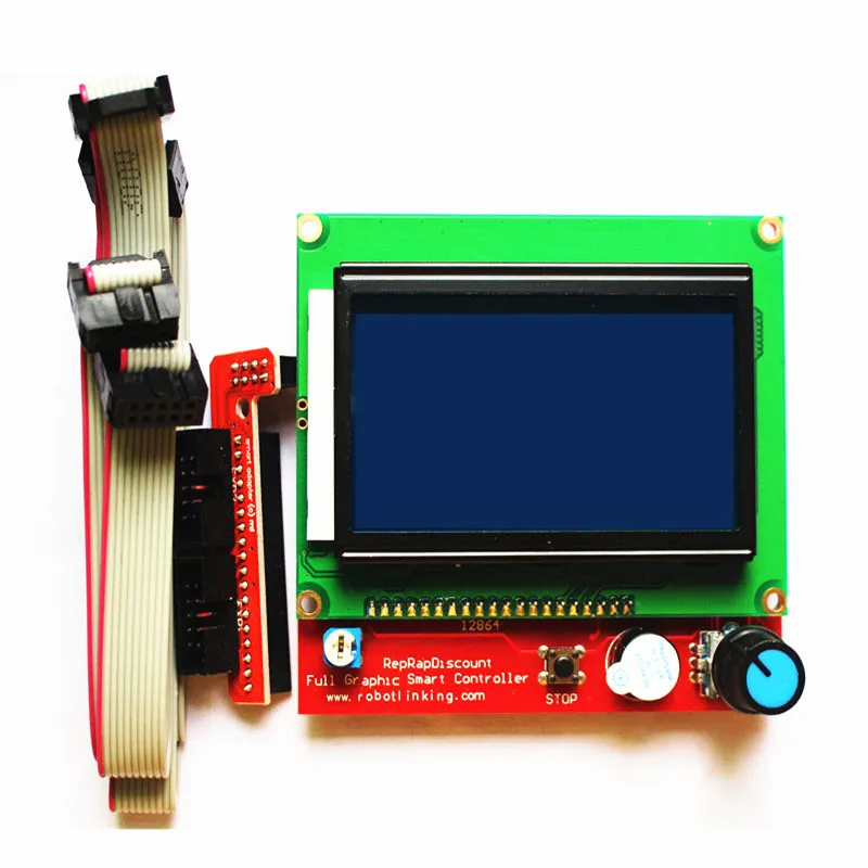 Комплект для 3D принтера с ЧПУ Arduino Mega 2560 R3 + контроллер RAMPS 1 4 ЖК дисплей 12864 6