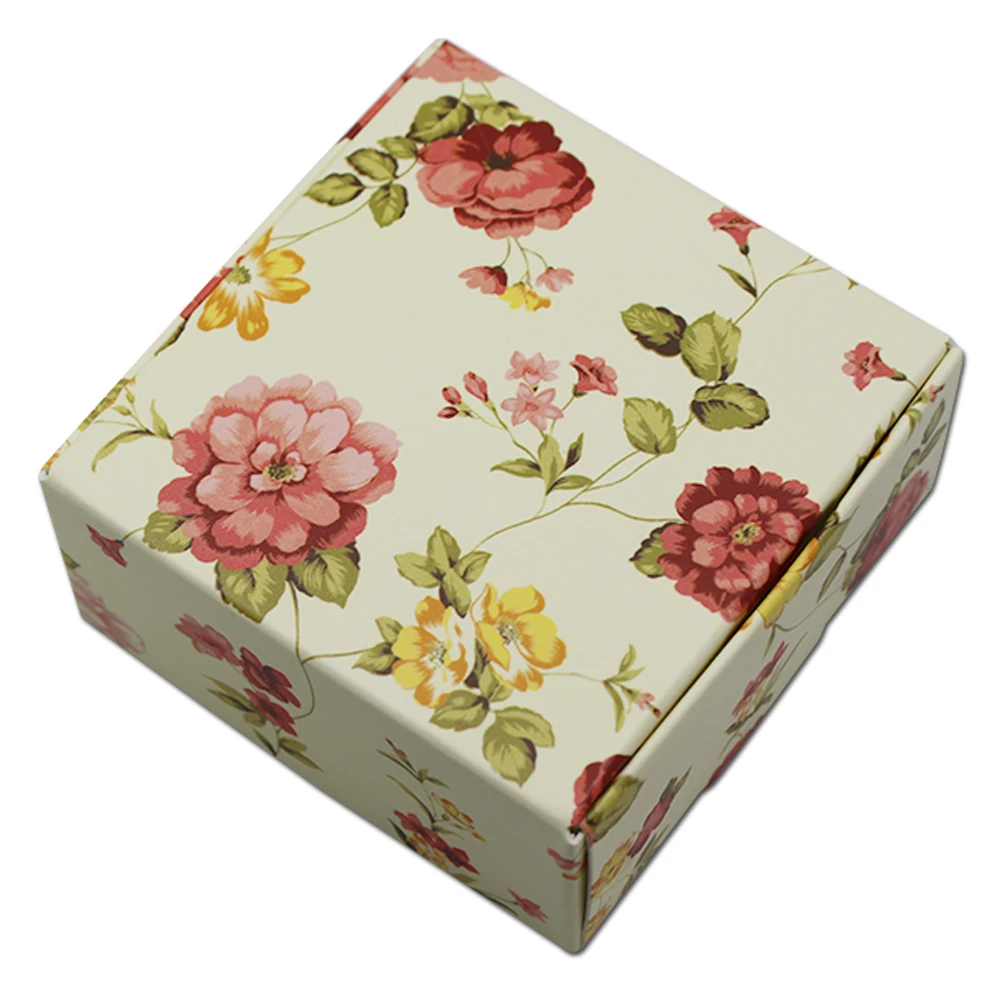 1366 30 Pcslot Vert Et Jaune Couleur Kraft Papier Emballage Boîtes Carton Carton De Mariage Bijoux Artisanat Cadeau événement Fête Pack Boîte