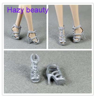 Кукольные туфли серебряные для ваших кукол Барби BBI399|doll shoes|shoes for dollsshoes doll |