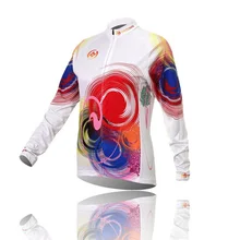 Зимняя спортивная одежда для велоспорта Джерси с длинными рукавами Джерси рубашка велосипед одежда куртка