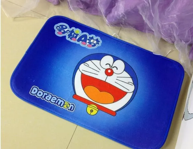 Малый Ковры Doraemon мультфильм синий спальня прихожая коврики коврик Ванная комната коврики