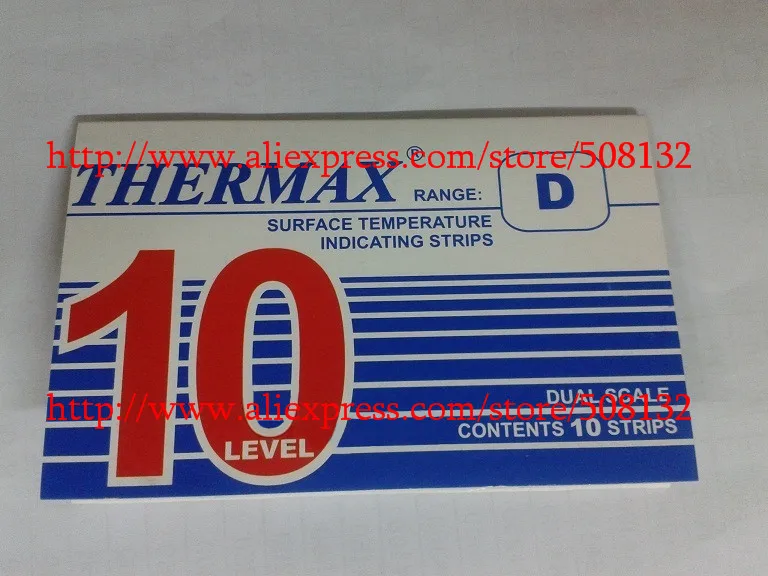 Tmc 10 Strips Thermax Temperature Label 10 Level Range D 188-249 ...