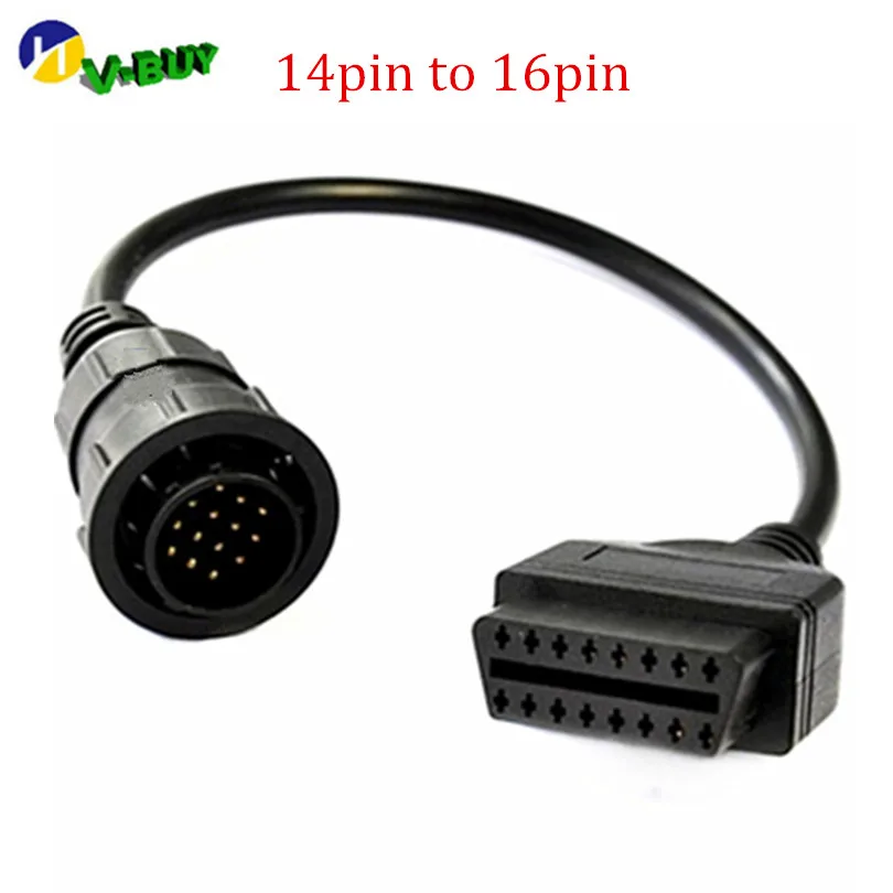 OBD кабель 14 Pin к 16 1 2 диагностический сканер Соединительный для/B/en z/|14 pin|16 pinobd cable |