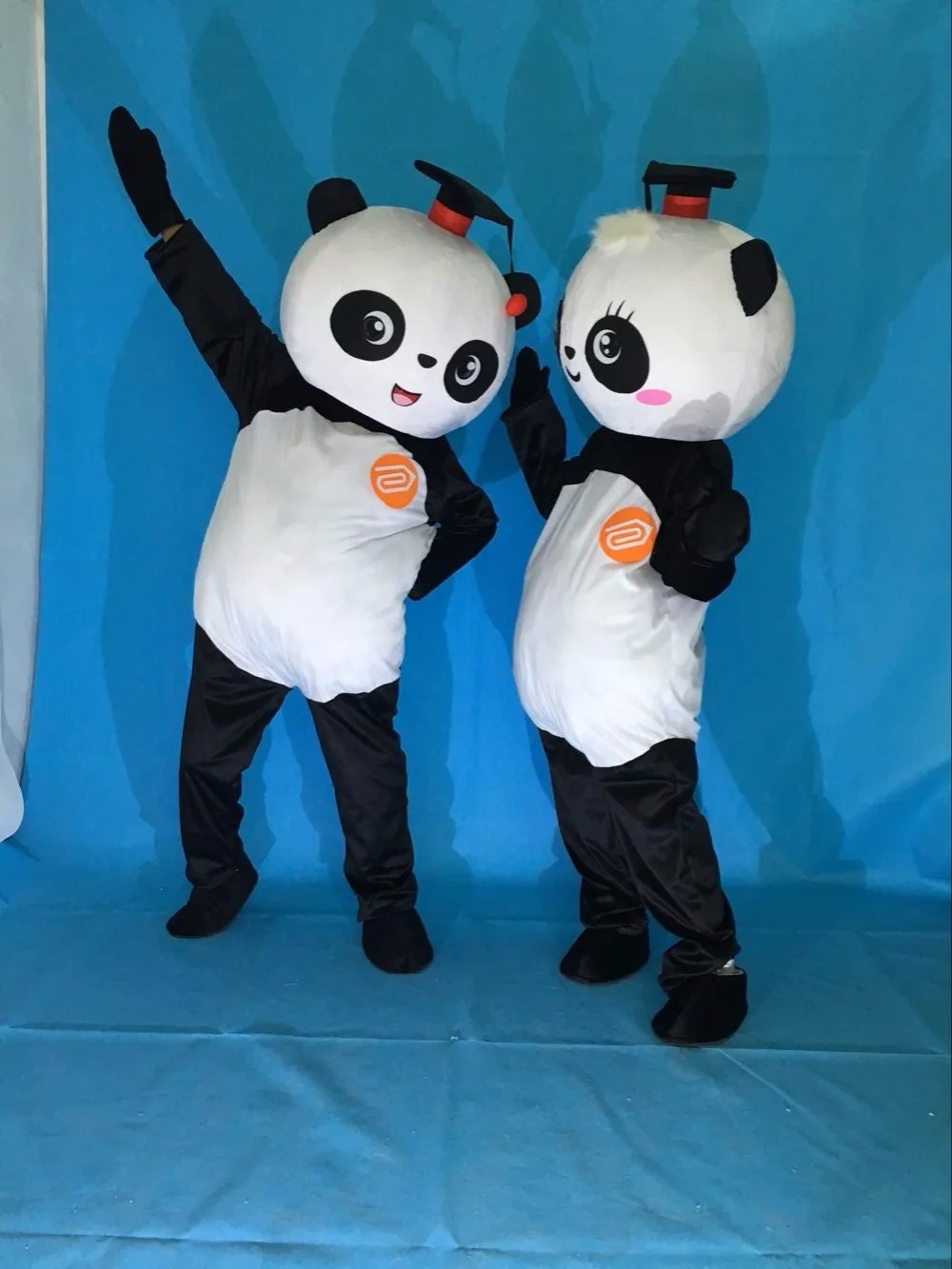 Kung Fu Panda Mascot Costume Fancy Adult Dress Halloween free shipping