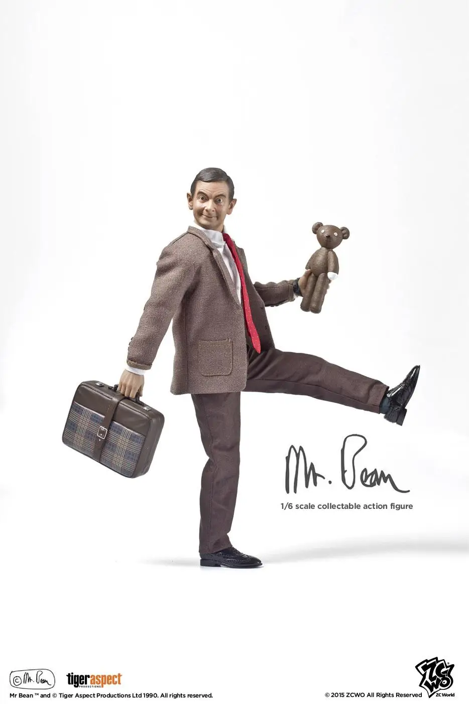 ZCWO ZC184 MR. BEAN 1:6 комедийный персонаж Мистер Бин с чемоданом 1" Коллекционная фигурка