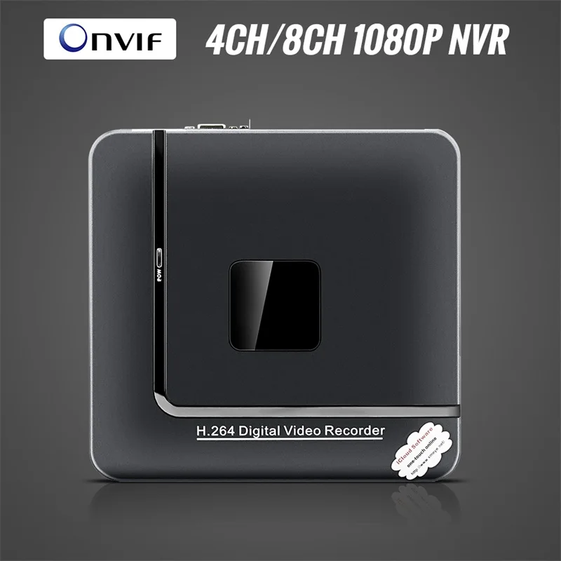 Мини NVR Камера Системы Full HD 4 канала 8 канальный комплект видеонаблюдения ONVIF 2 0 для