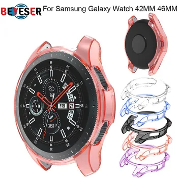 

New Protective Case For Samsung Galaxy Watch SM-R810 42mm 46mm Smart Watch accessories Plating TPU protection shell Cover frame