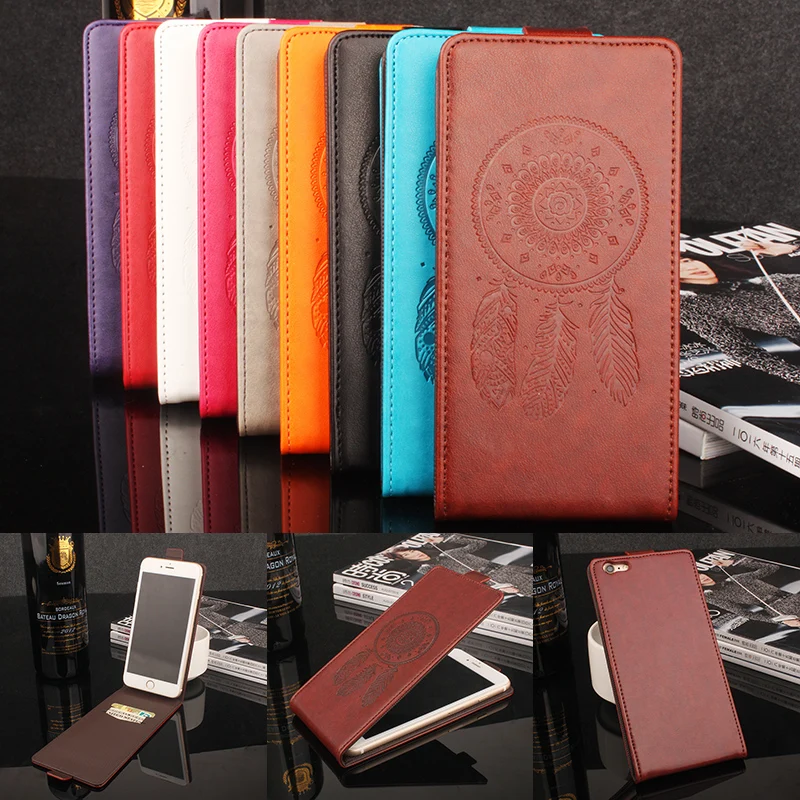 

HongBaiwei Vintage 3D Printing Wind Chimes Case For Blackview A6 Plus Cover Flip Luxury Leather Phone Cases