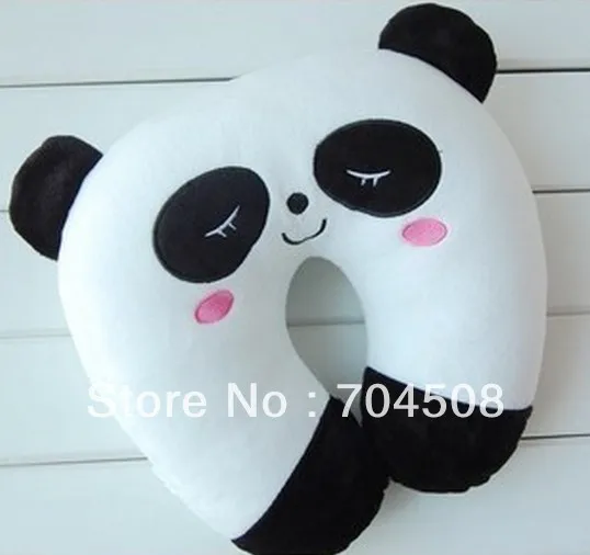 Image KT271 Fashion Pillow Plush U shape Neck Pillow Car Cushion New 2in1 ~Cool Panda~