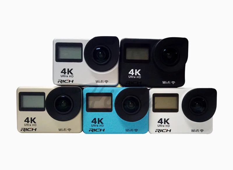 Спортивная камера T350 4K 2 0 дюйма WiFi 30FPS 16MP H.264 30m Водонепроницаемая 170
