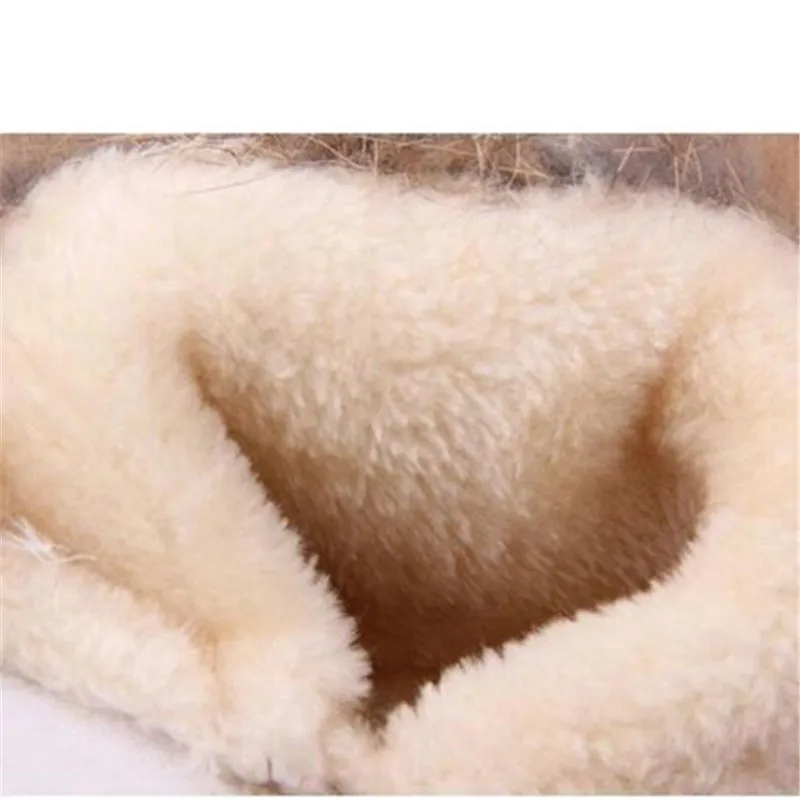 Зимние плюшевые сапоги MHYONS для маленьких девочек теплая обувь из искусственной