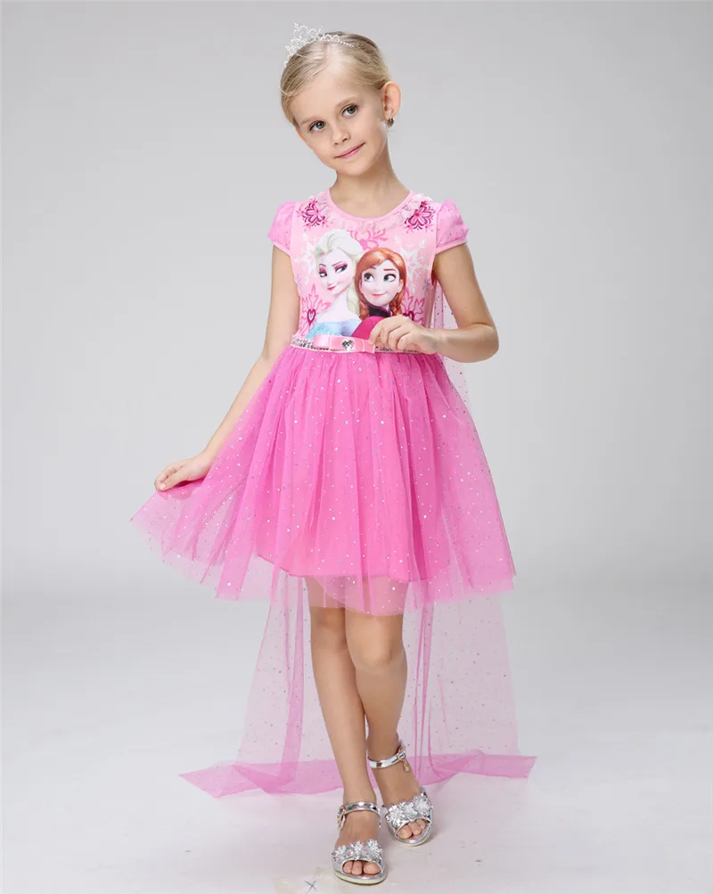 Disney Frozen Princess Dress Summer Aisha Children's Clothing Women's Dress elsa Cotton Dress Disney Frozen Princess Dress Summer Aisha Children's Clothing Women's Dress elsa Cotton Dress