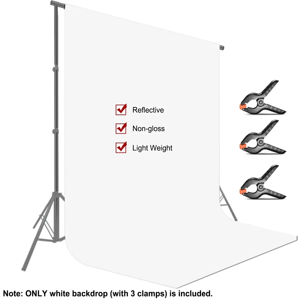 Neewer 9x15 футов/2,8x4,6 метров тканевый фон для фотосъемки фоновый экран с 3 зажимами для фото видео студийной съемки