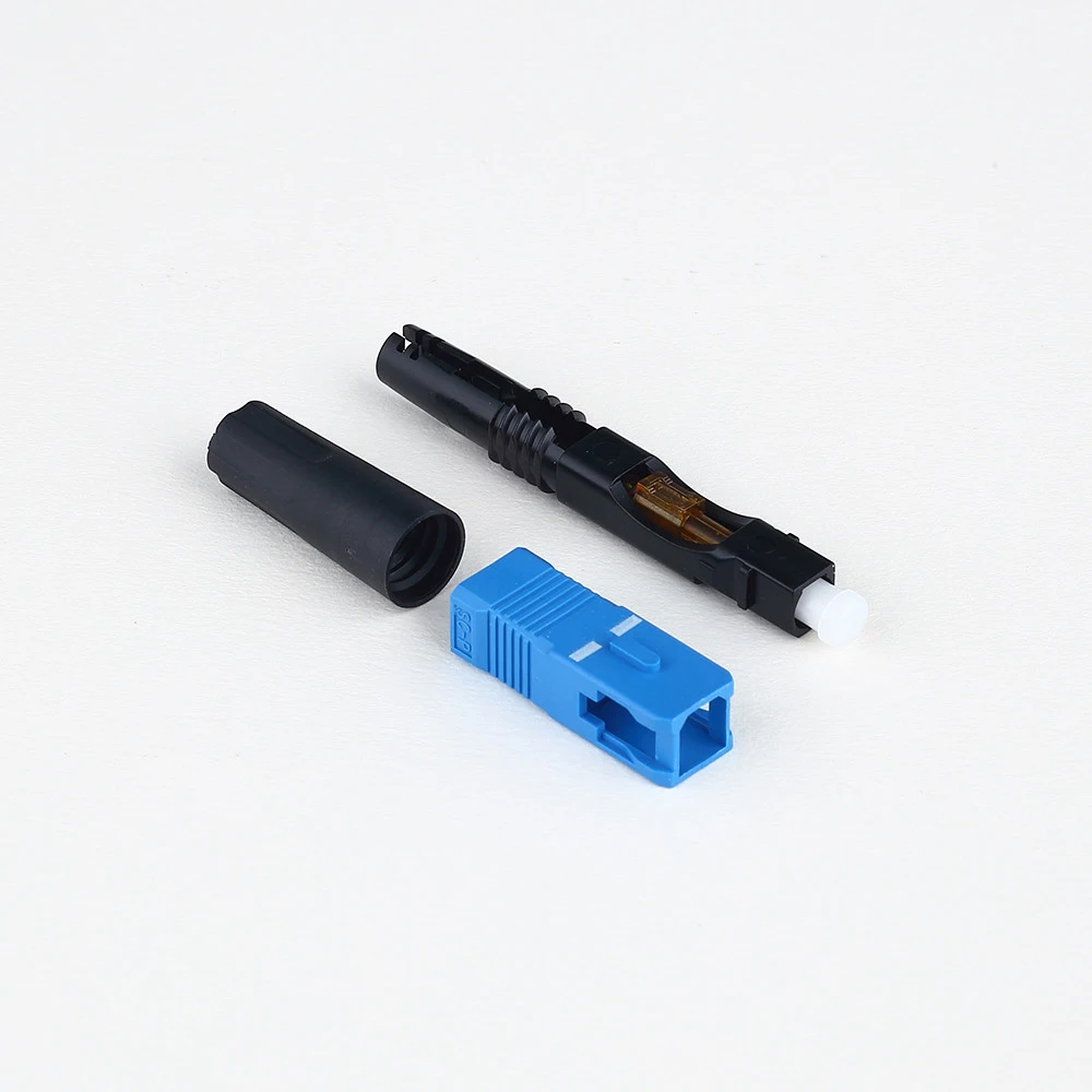 

100PCS SC/UPC Quick Connector FTTH Optic Fiber SC Fast Connector H02