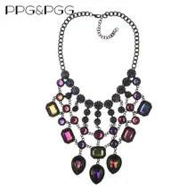 PPG& PGG, новинка, хит, богемное роскошное ожерелье с кристаллами, колье, Bijoux, многоцветный, большой бренд, свадебные украшения