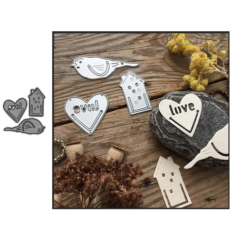 

New Design Metal Cutting Dies cut die Bird and bird nest decoration Scrapbooking Album Paper DIY Card Craft Embossing Die Cuts