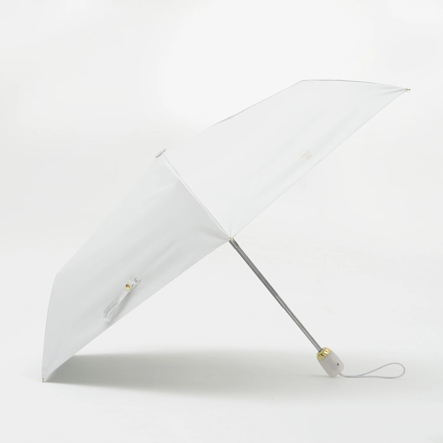 Анти-УФ женский зонт, ультра-светильник, складные автоматические зонты, защита от солнца, Защитный зонтик, простые цвета, Зонт от дождя для девочек UPF50 - Цвет: white