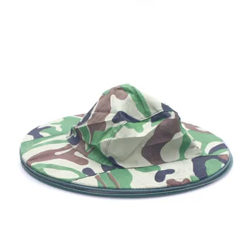 

1pcs Mosquito Green Camouflage Insect Bug Mesh Head Net Face Protector Cap Outdoor Garden Supplies Anti-mosquito Camouflage Hat