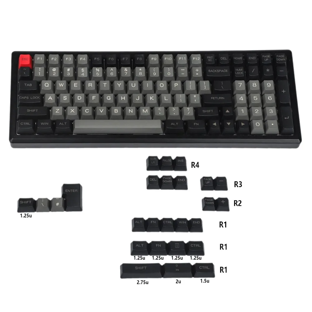 YMDK 96 84 лазерная гравировка ANSI ISO OEM профиль толстый PBT Keycap для MX механическая клавиатура YMD96 RS96 YMD75 KBD75 FC980M